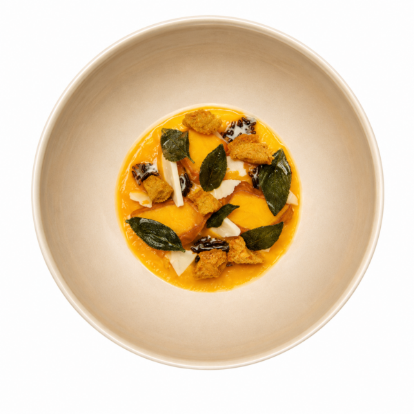 Melon salad with feta, basil, mint and aged balsamic vinegar