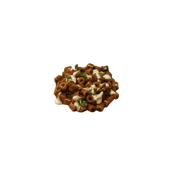 Risotto-style pasta with beef ragout, porcini mushrooms, and Taleggio fondue