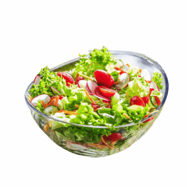 Gemischter Salat mit 5 saisonalen Komponenten und Dressing