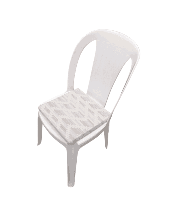 Sedia da giardino con cuscino