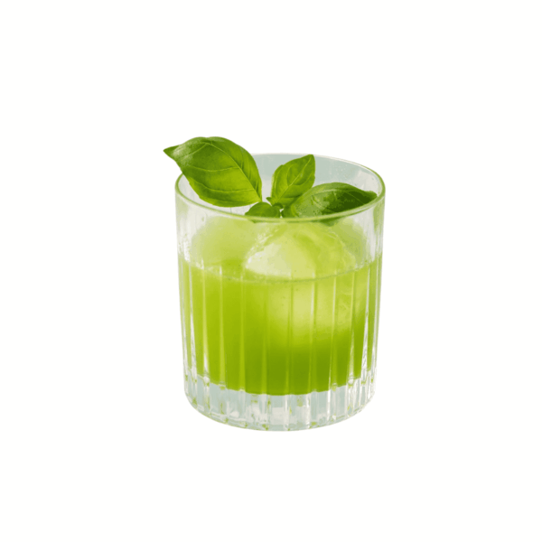 “Green Highball” with green tea kombucha & gin