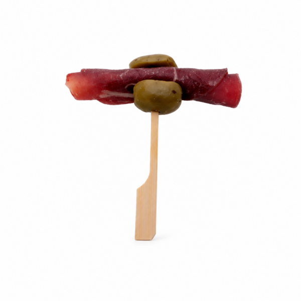 Bresaola rolls stuffed in the olive