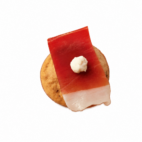 Mini Schüttelbrot con pancetta di maiale altoatesina e schiuma di rafano