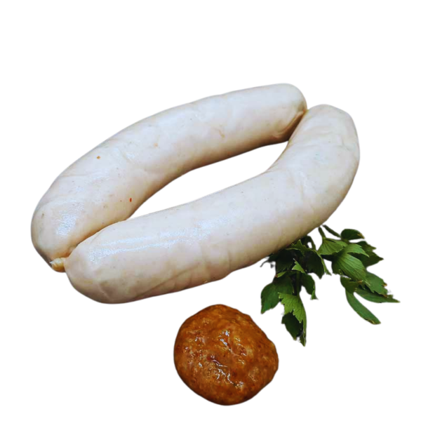 Weisswurst con senape dolce e pane brezel