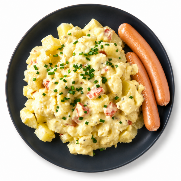 Frankfurters with potato salad