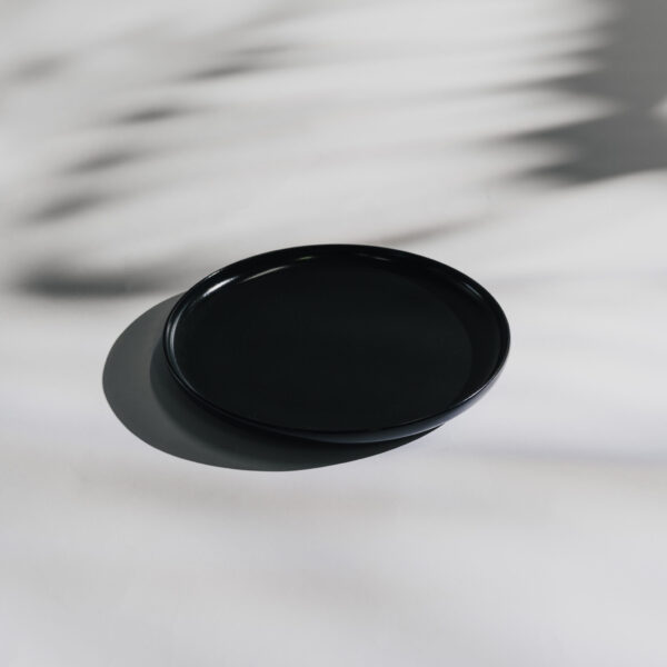 Teller flach Nordic schwarz