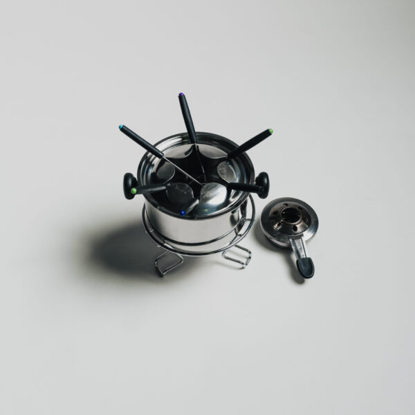 Fonduetopf mit Untergestell