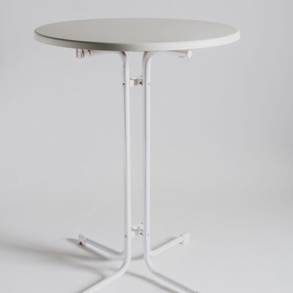 White Round Cocktail Table
