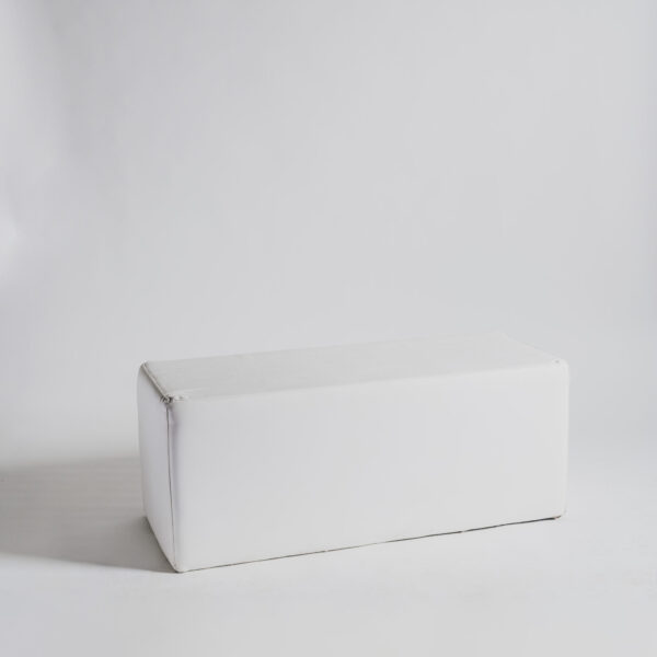 Elemento lounge X3, similpelle bianca