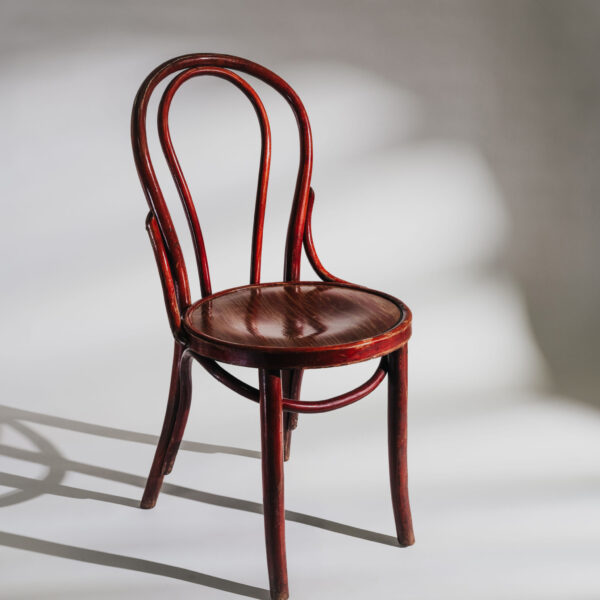 Sedia Thonet marrone in stile vintage