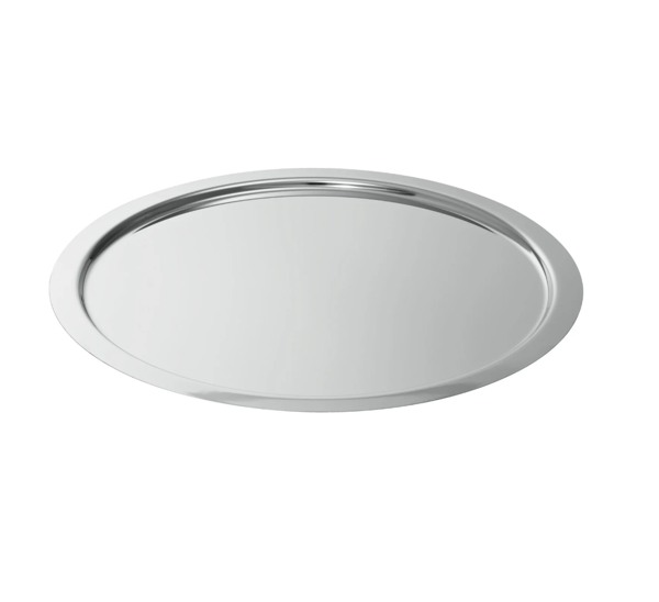 Silbertablett rund