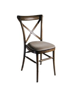 Sedia Crossback con cuscino